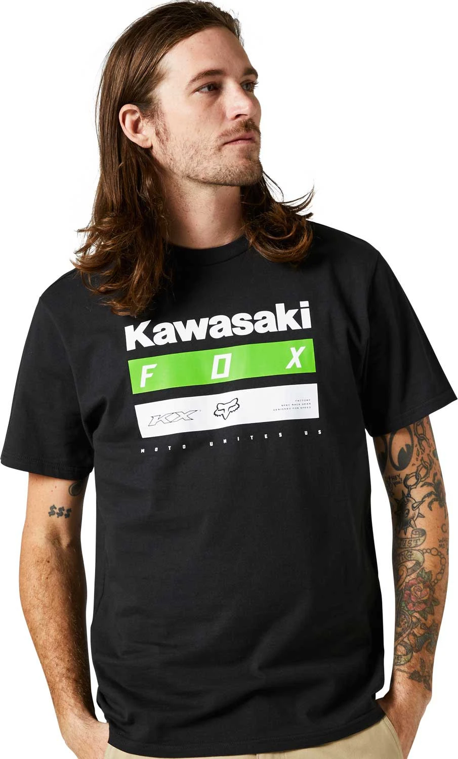 Fox Racing Kawasaki Stripes Premium T-Shirt